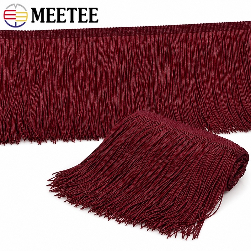 Fringe Ribbon Sewing - 5/10 Yards 10-30cm Rote Quastenborte aus
