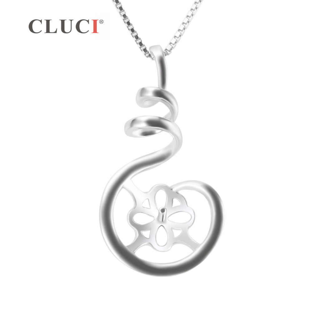 Pearl Trim Chain - CLUCI 925 Sterling Silber Anhänger Einstellung