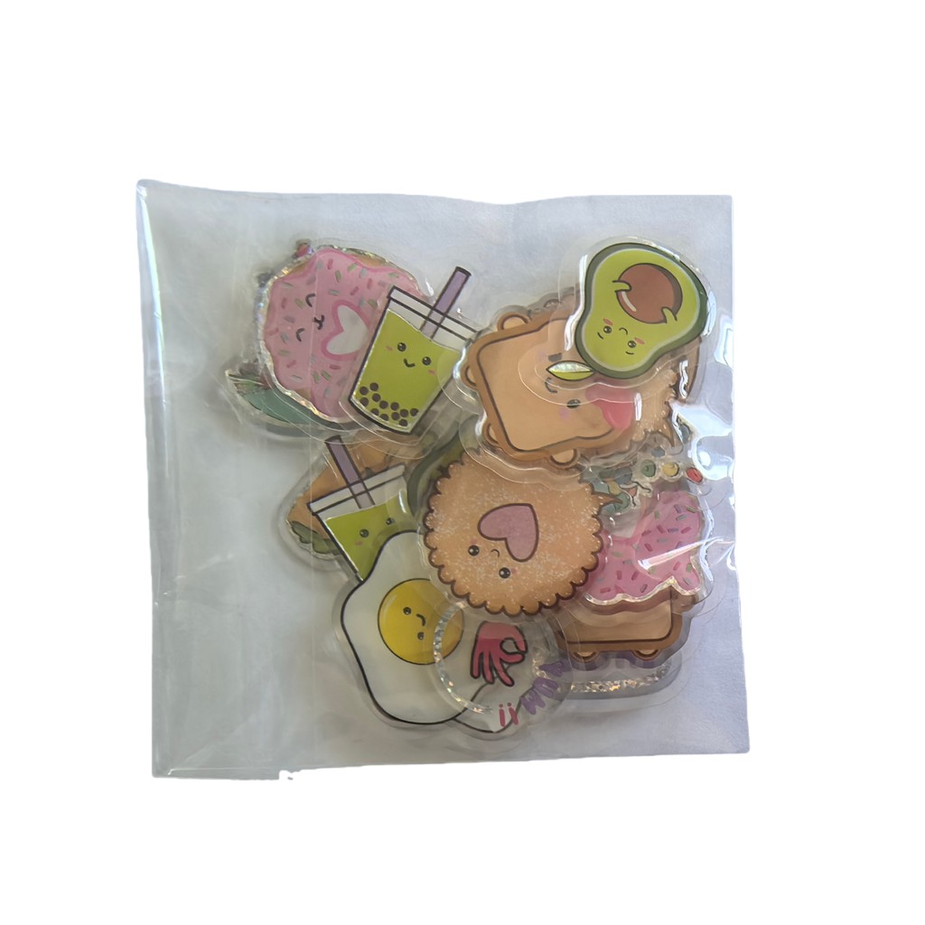 Craft Embellishment World - 45 Stück entzückende Epoxid-Aufkleber – Hippie-Frieden,