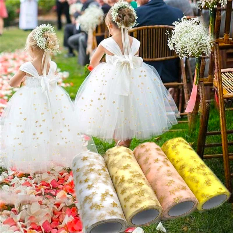 Organza Ribbon Spool - 6 zoll 10Y Tule Rolle Organza