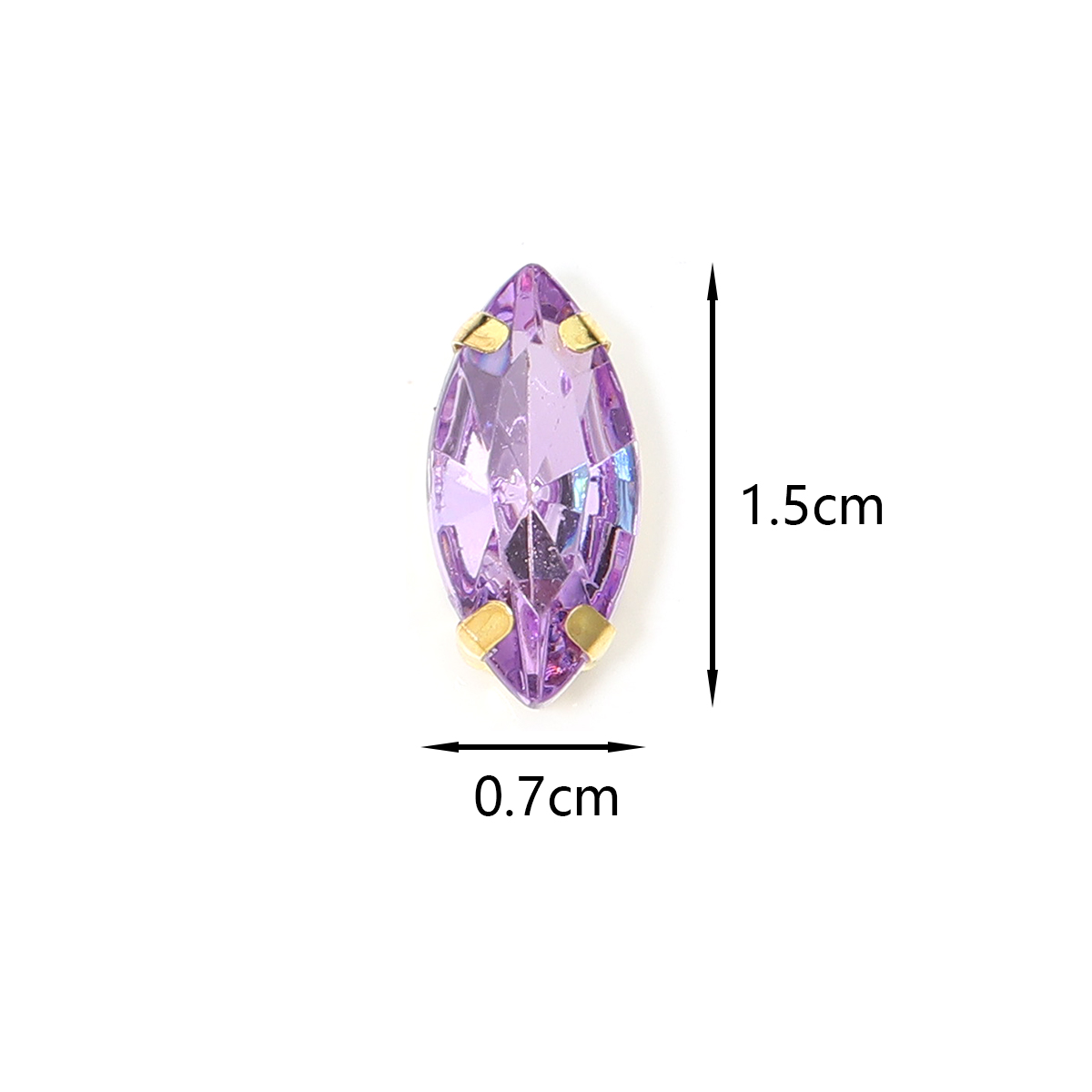 50 Stück Pferdeaugenform, rost – Sew On Rhinestone Bewertung und Preis