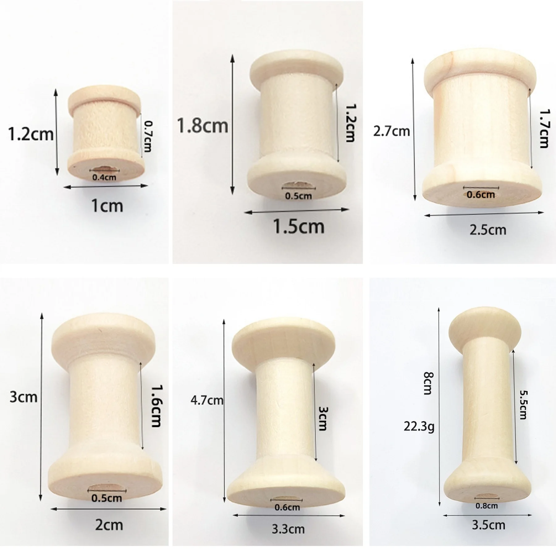 10/5Pcs Mini Holz Spulen Leere – Organza Ribbon Spool Bewertung und Preis