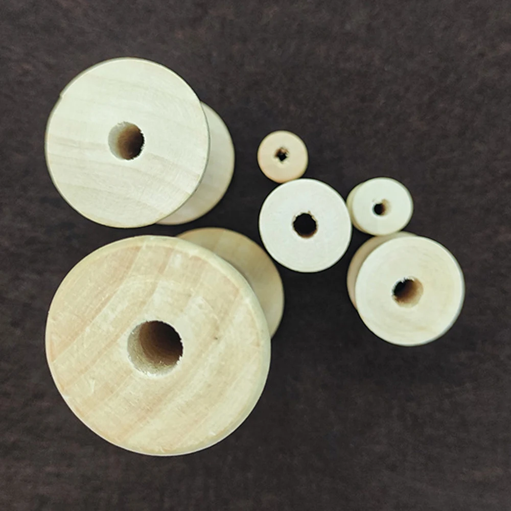 10/5Pcs Mini Holz Spulen Leere – Organza Ribbon Spool Bewertung und Preis
