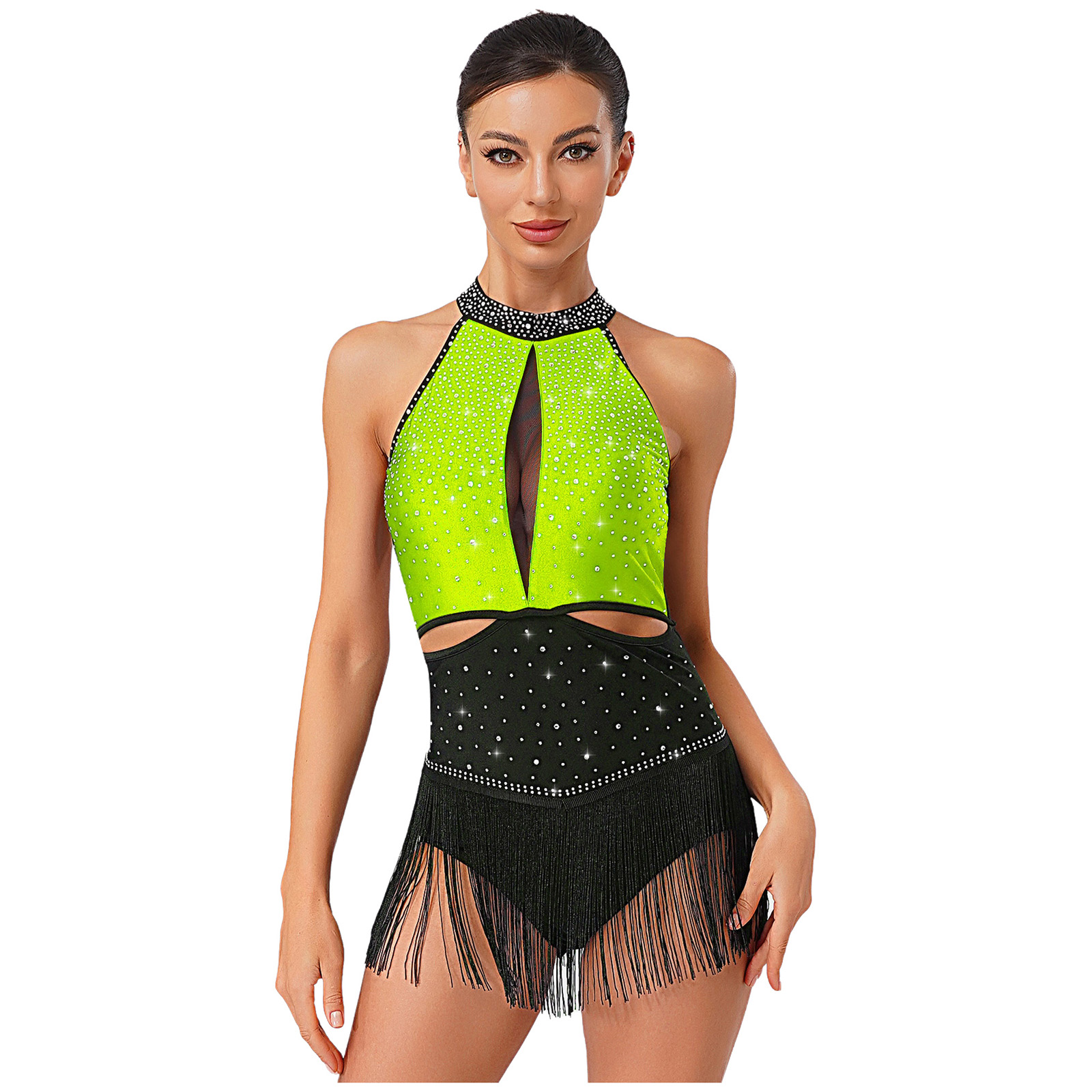 Rhythmische Tanzkleider für Da – Rhinestone Banding Trim Bewertung und Preis