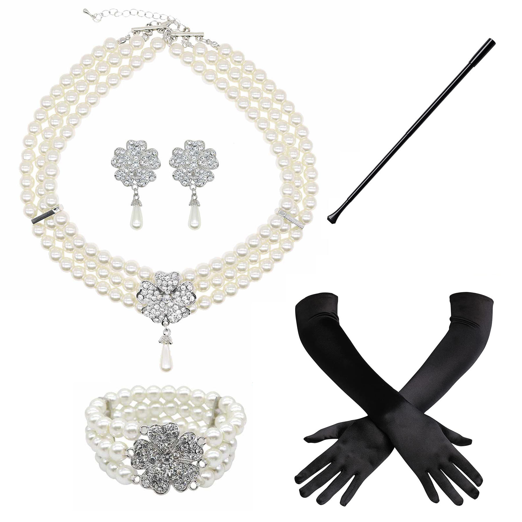 1920s1950s Imitation Pearl Nec – Pearl Trim Chain Bewertung und Preis