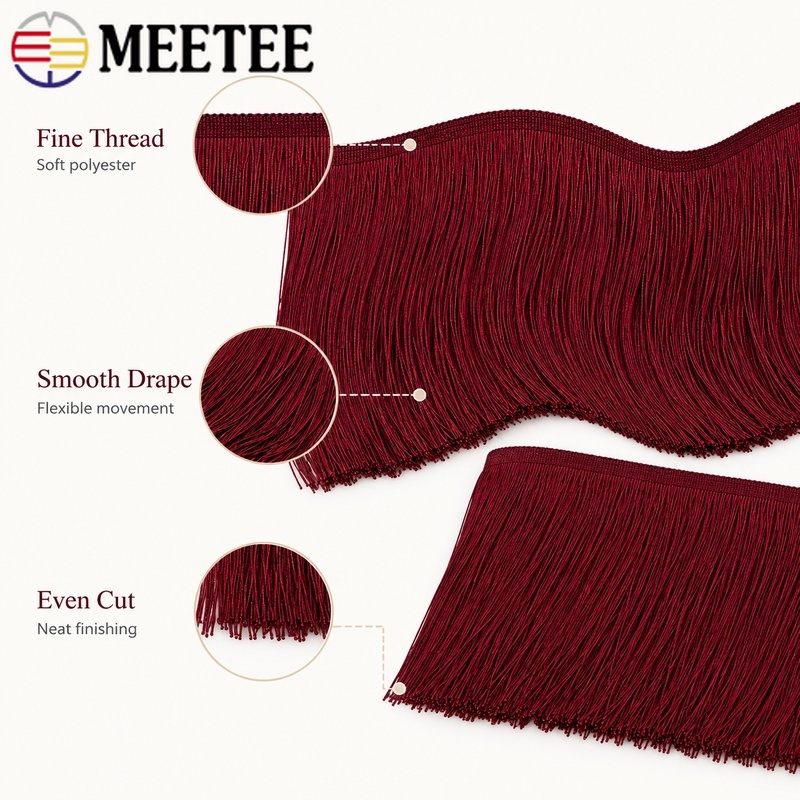 5/10 Yards 10-30cm Rote Quaste – Fringe Ribbon Sewing Bewertung und Preis