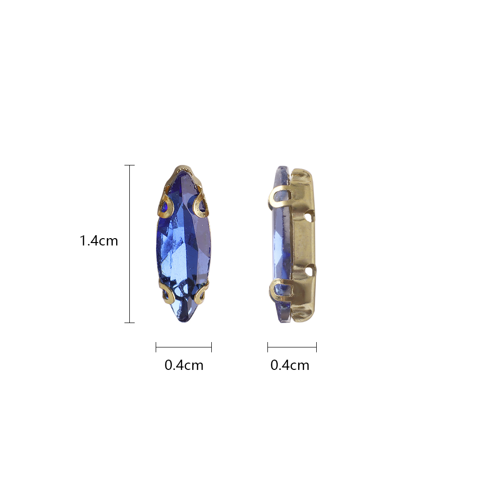 20pcs 4x15mm Pferde auge Krist – Sew On Rhinestone Bewertung und Preis