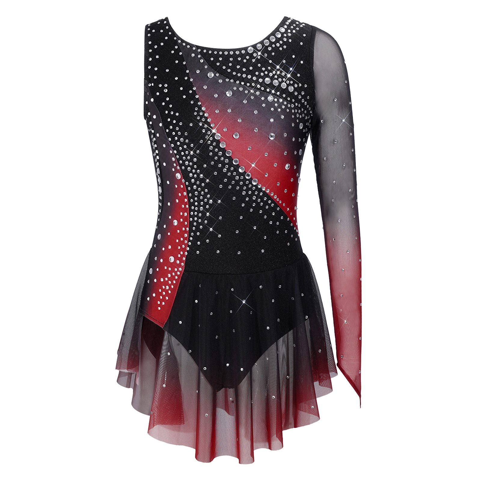 Mädchen Tanzkleid für Lyrische – Rhinestone Banding Trim Bewertung und Preis