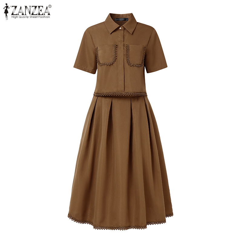 ZANZEA Elegante 2-teilige Rock – Elastic Lace Trim Bewertung und Preis