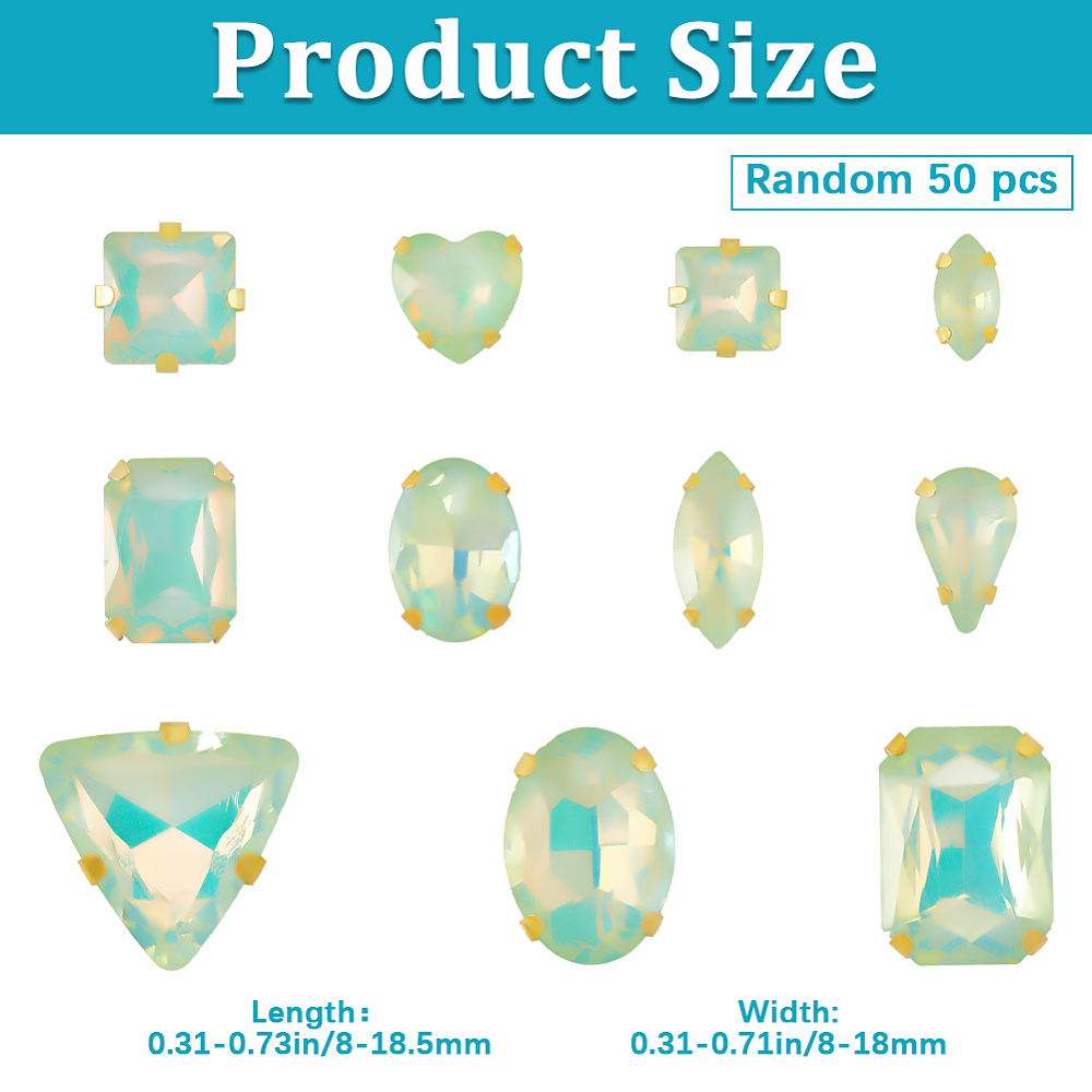 50 Stück aufnähbare Strass-Ste – Sew On Rhinestone Bewertung und Preis