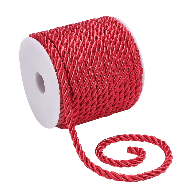 19,6 Yard rotes Seidenseil, 3- – Cord Trim Twisted Bewertung und Preis
