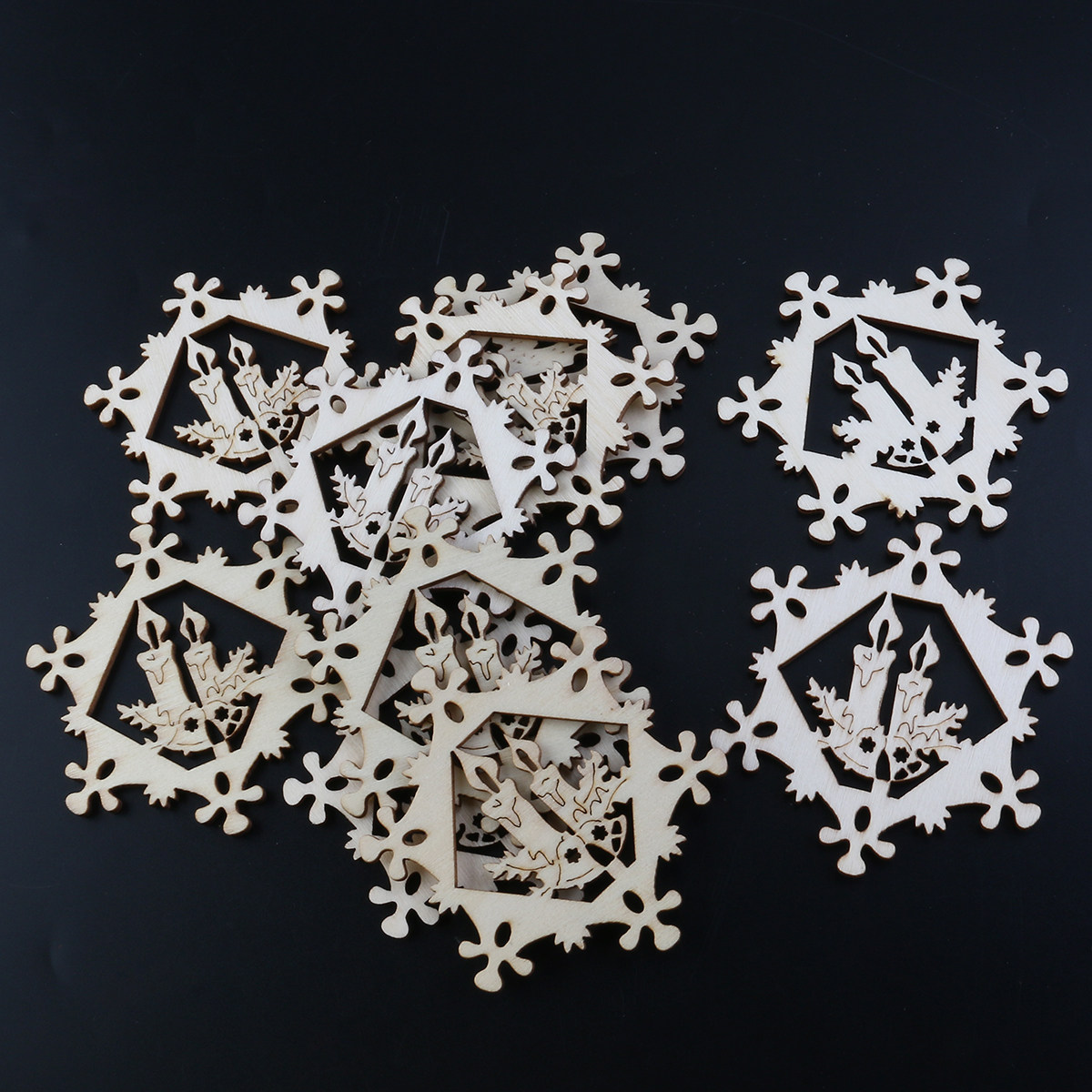 10 Stück Schneeflocken-Anhänge – Christmas Craft Embellishment Bewertung und Preis