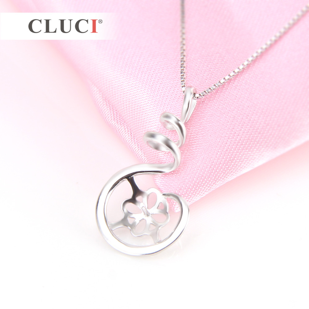 CLUCI 925 Sterling Silber Anhä – Pearl Trim Chain Bewertung und Preis