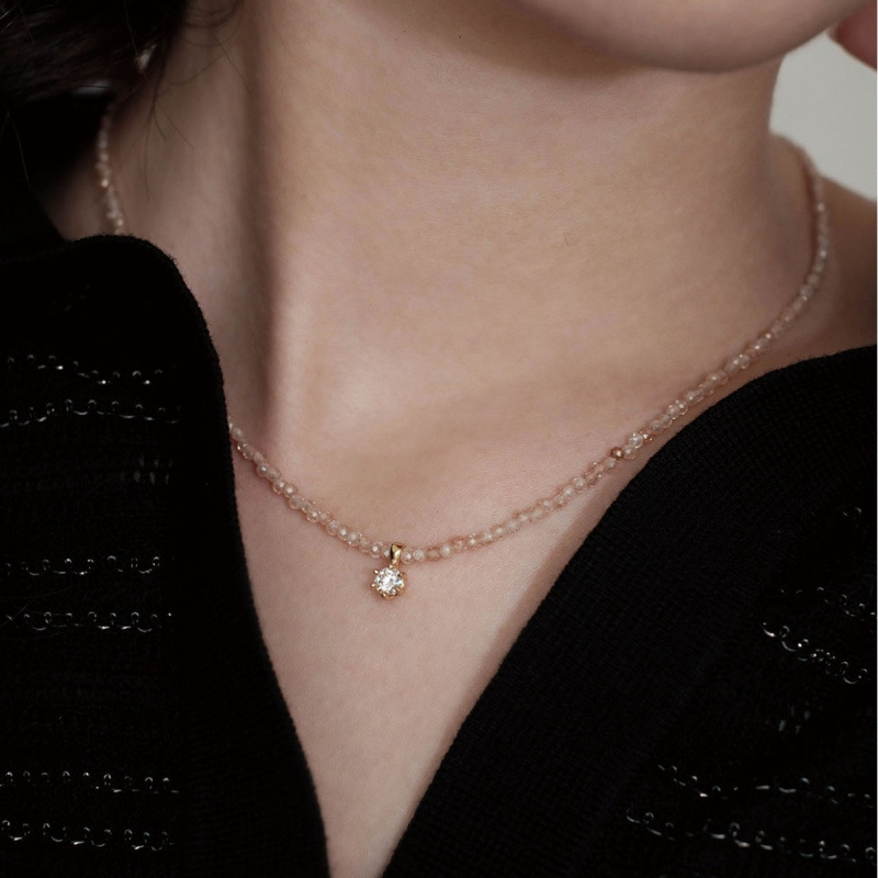 Mode Vintage Sexy Zirkon Anhän – Pearl Trim Chain Bewertung und Preis