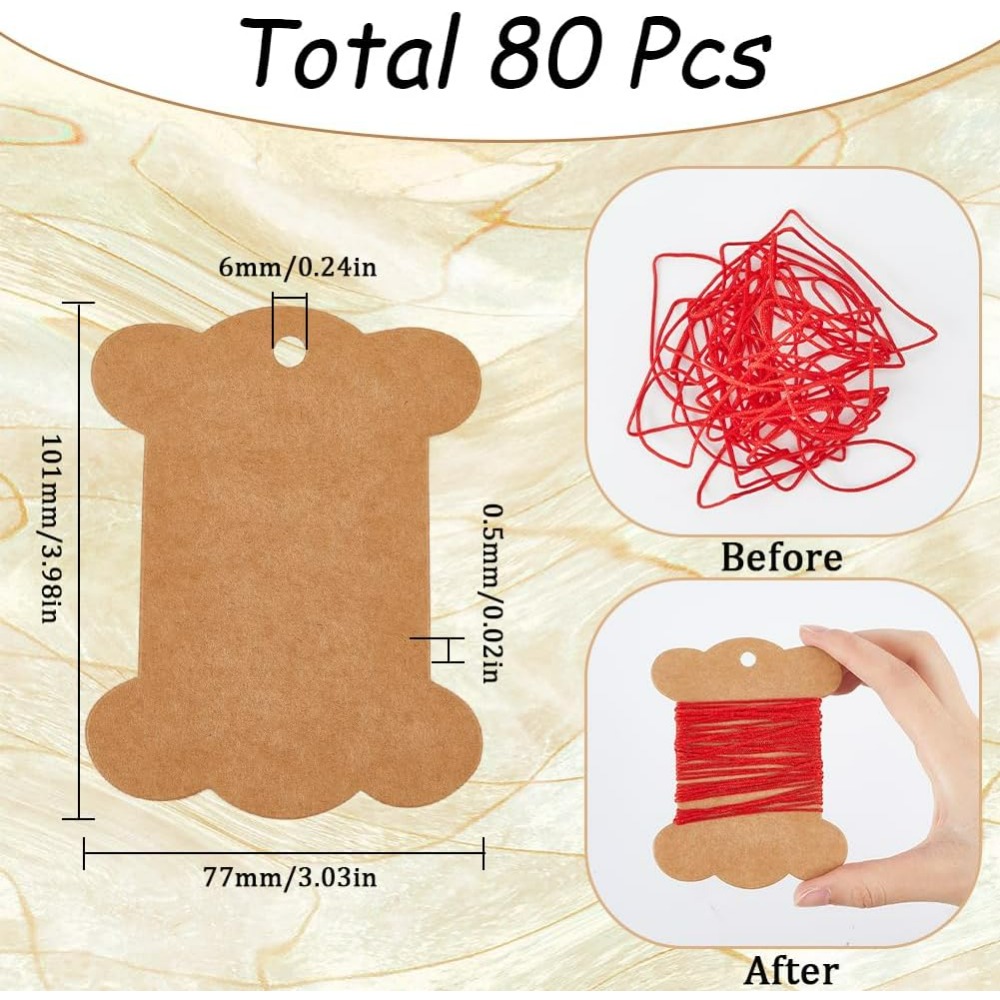 80 Stück Stickgarn, Kartonspul – Organza Ribbon Spool Bewertung und Preis