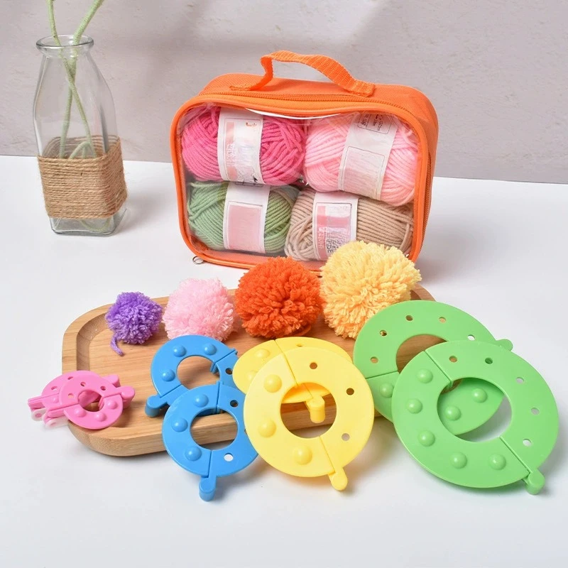 8PCS 4 Größen Flusen Ball Weav – Pom Pom Maker Tool Bewertung und Preis