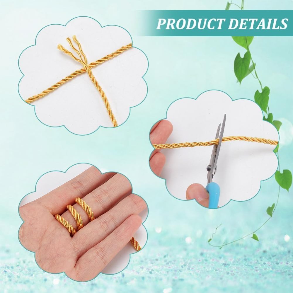 1 Rolle 32 Yards Gedrehte Kord – Cord Trim Twisted Bewertung und Preis