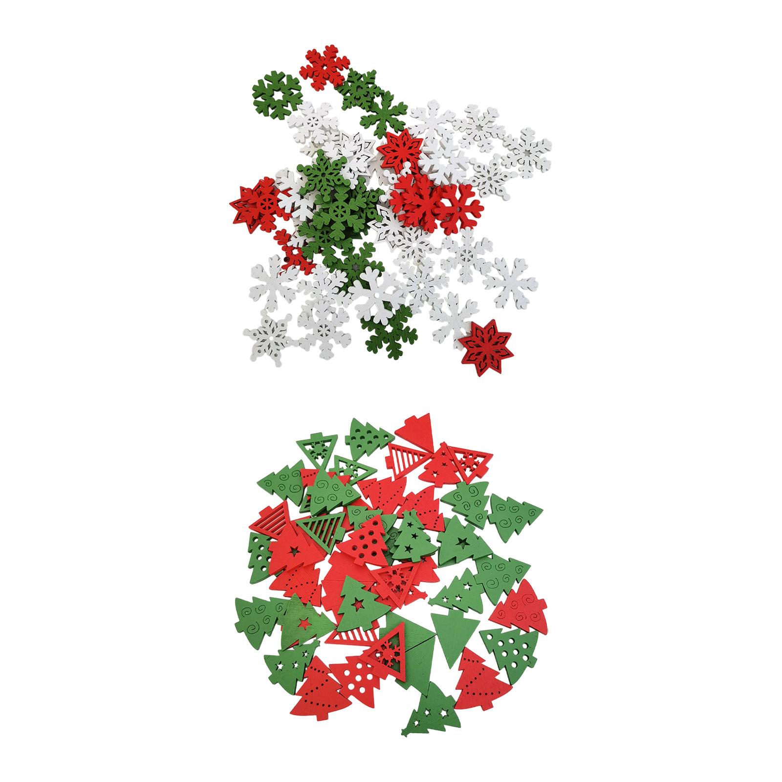 50 Stück Holz-Weihnachtsdekora – Christmas Craft Embellishment Bewertung und Preis