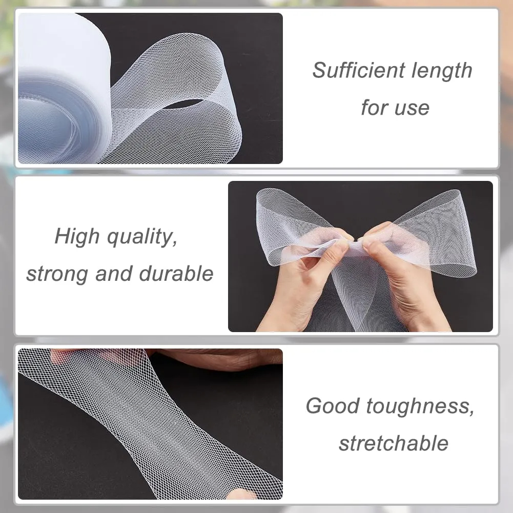 1–10 cm, flach, schlicht, hart – Crystal Mesh Fabric Bewertung und Preis