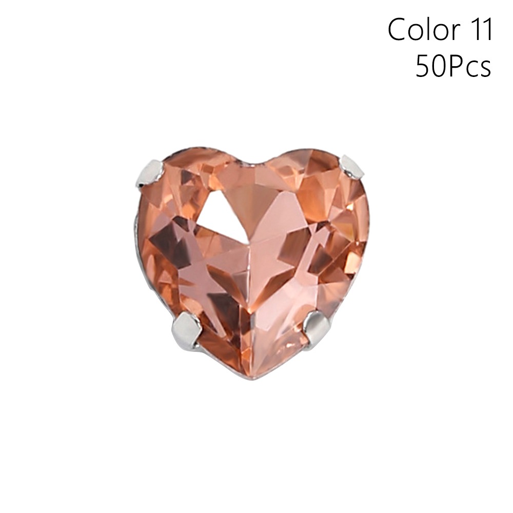 50 Stück/Packung Herzförmige G – Sew On Rhinestone Bewertung und Preis