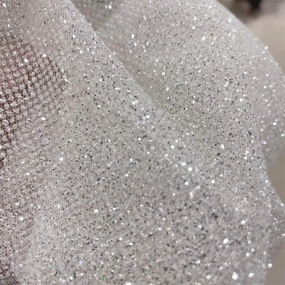 Superdensity-Silber Glitter Ne – Crystal Mesh Fabric Bewertung und Preis